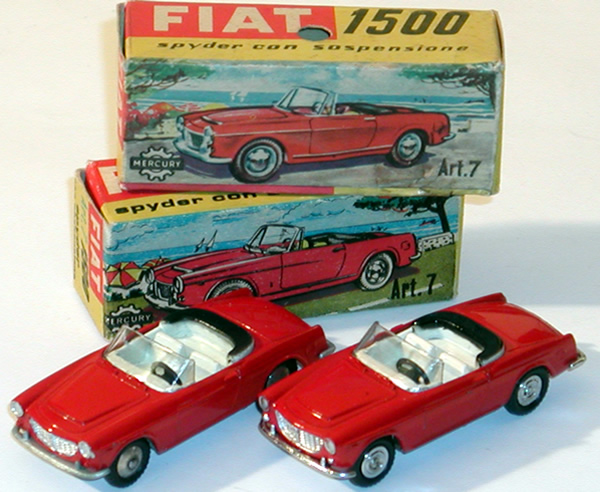 MERCURY Art.7 FIAT 1500 SPIDER おもちゃ